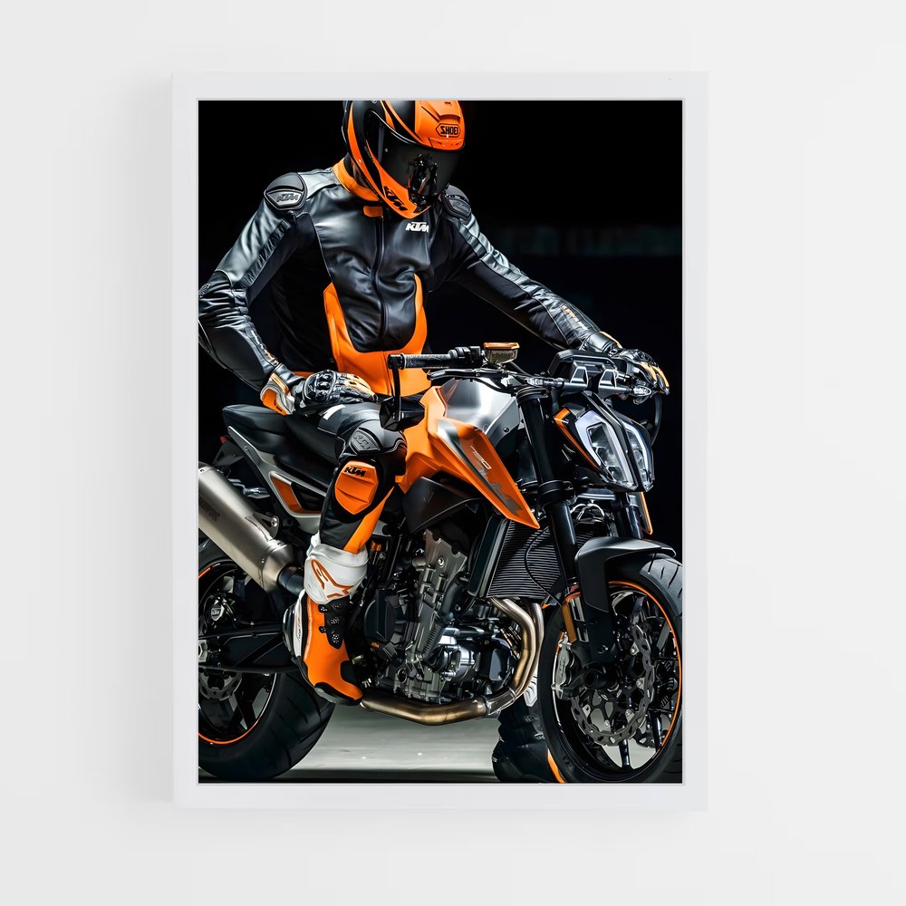 Poster L'Aventurier Nocturne – affiche KTM Moto (vue 3)